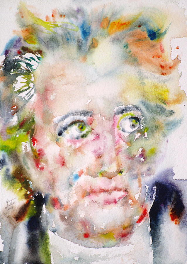 Goethe Painting - JOHANN WOLFGANG VON GOETHE - watercolor portrait by Fabrizio Cassetta