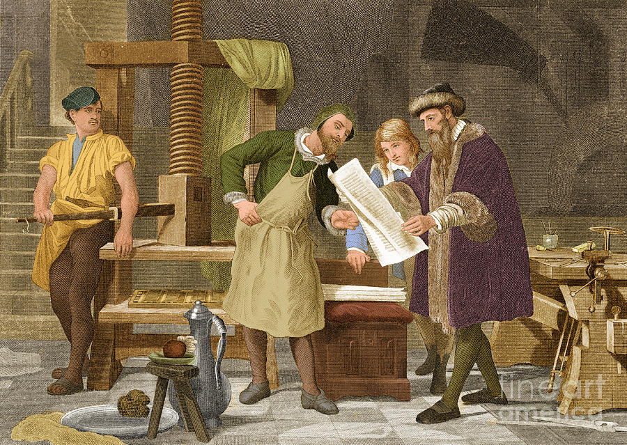 Johannes Gutenberg, German Publisher Photograph by Science Source
