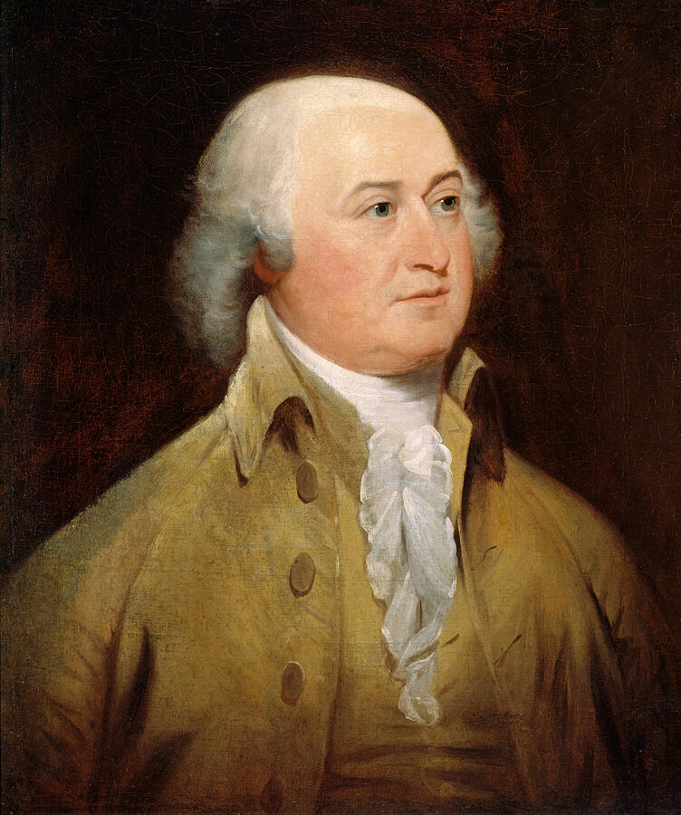 John Adams, from 1793 Painting by John Trumbull