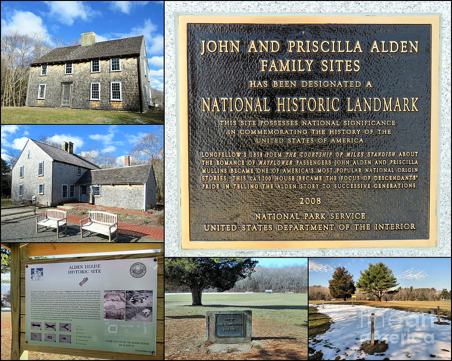 John and Priscilla Alden Family Sites Photograph by Janice Drew