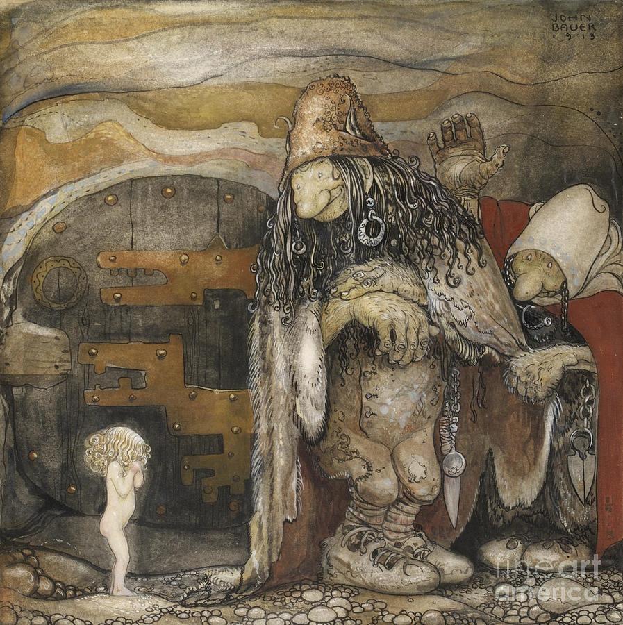 Home Painting - John bauer #1 by John Bauer
