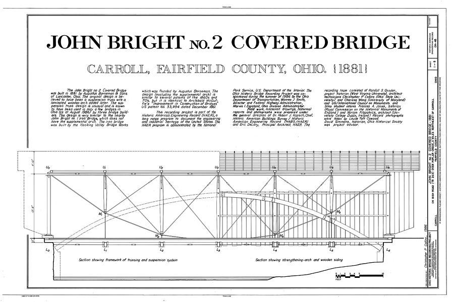John Bright Covered Bridge Photograph