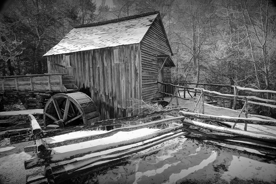 John Cable Gristmill in Cades Cove the Great Smokey Mountains Photograph by Randall Nyhof