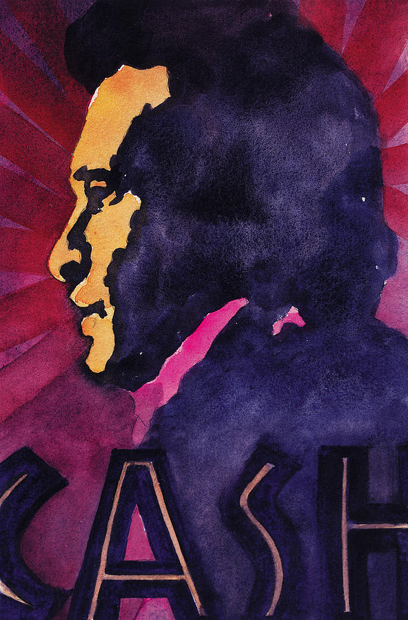 John Cash 3 Painting by Chuck Creasy
