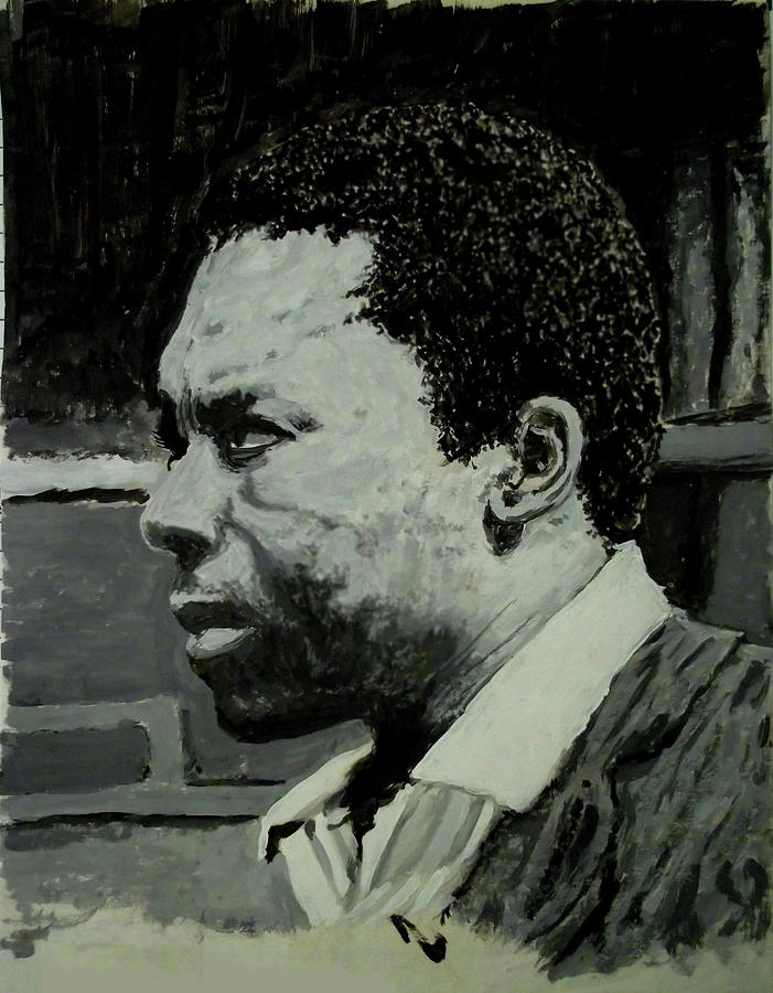 Jazz Painting - John Coltrane by David Bromley