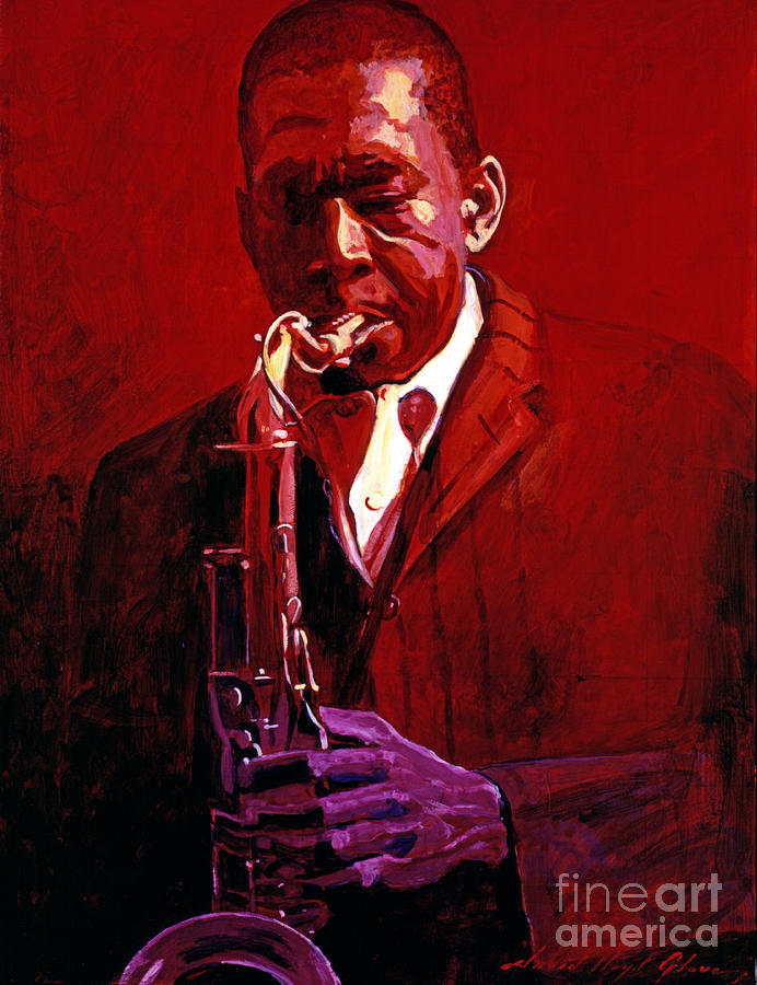 John Coltrane Painting by David Lloyd Glover