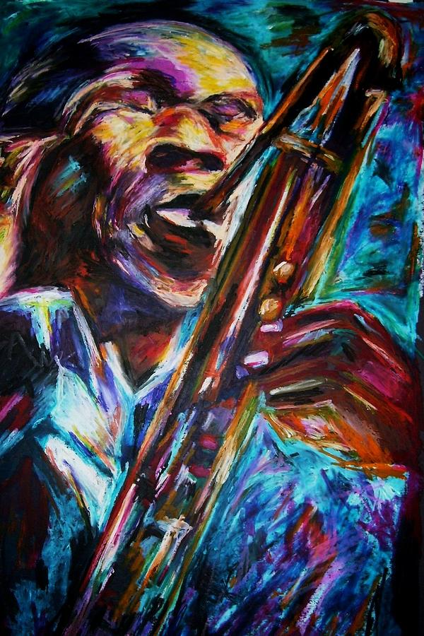 John Coltrane Painting by Frances Marino