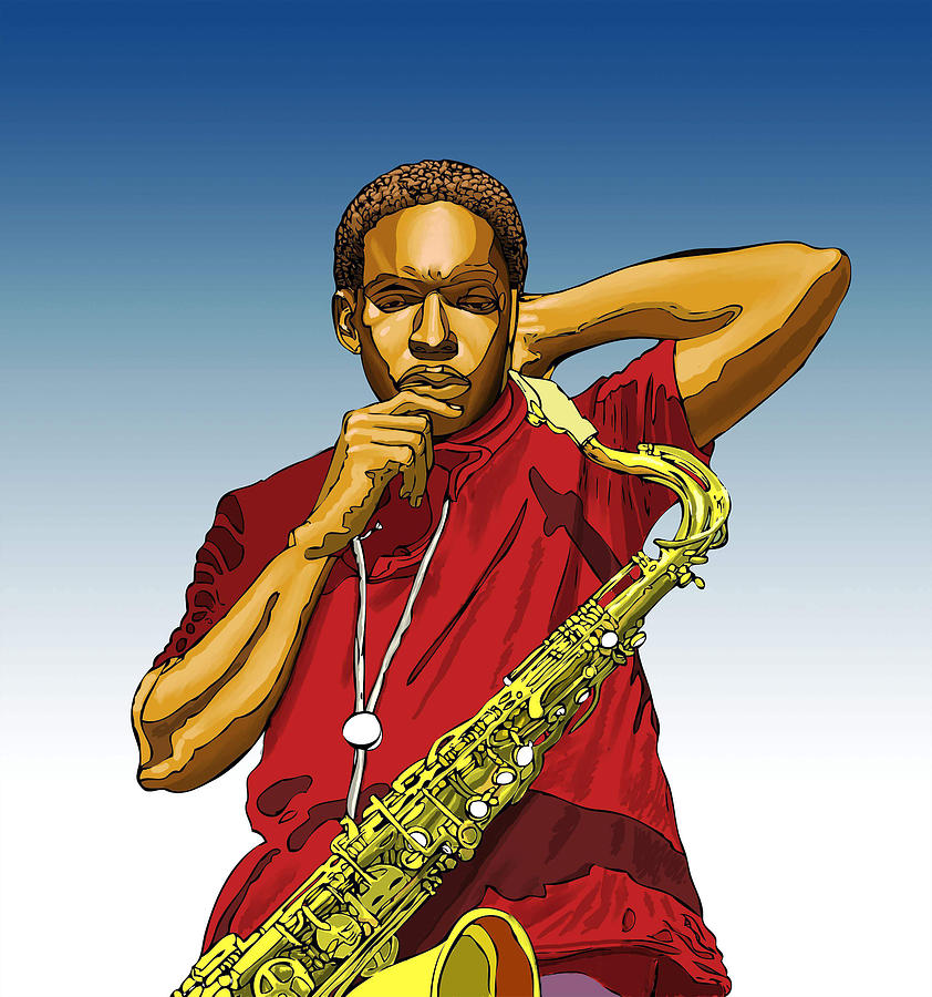 John Coltrane Digital Art by Joe Roache