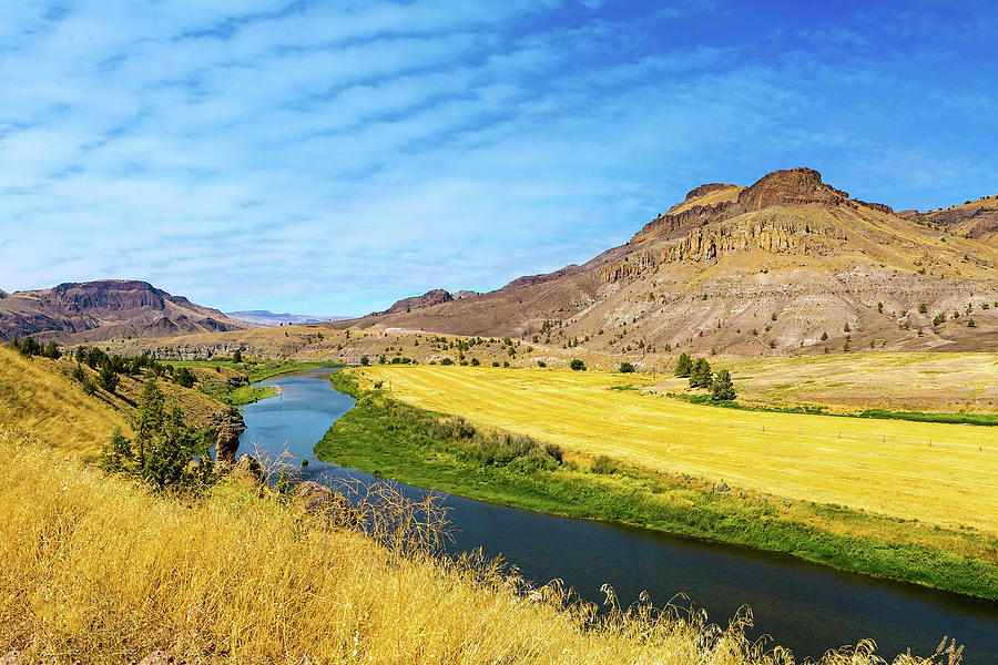 John Day River Panoramic View Photograph by David Gn