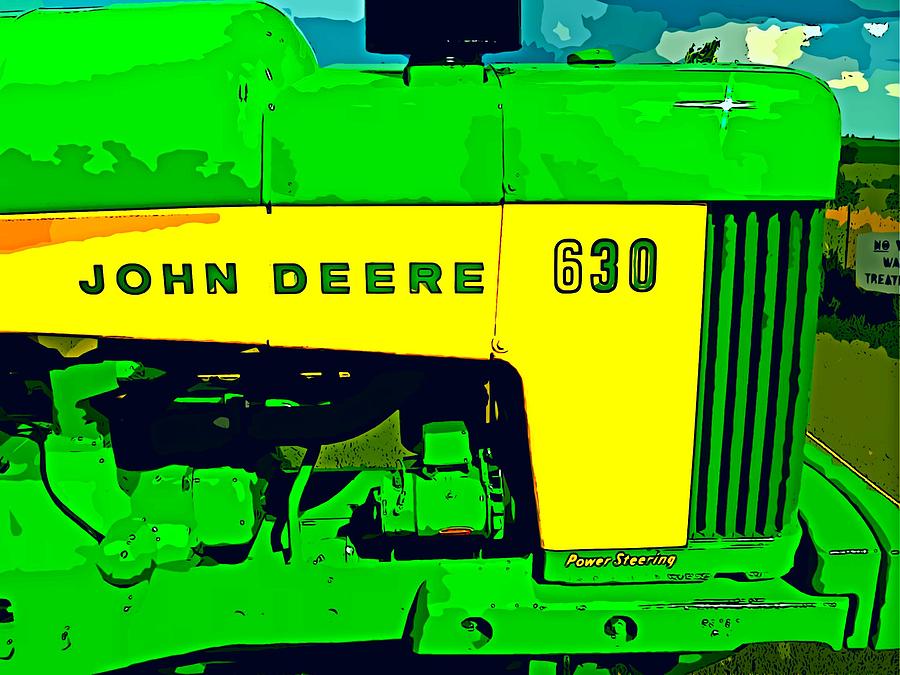 Farming Photograph - John Deere 630 by John Gerstner Farming Photograph - John Deere 630 by John Gerstner