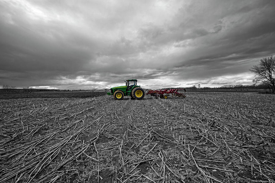 John Deere Tractor On The Farm Photograph by Robert Seifert