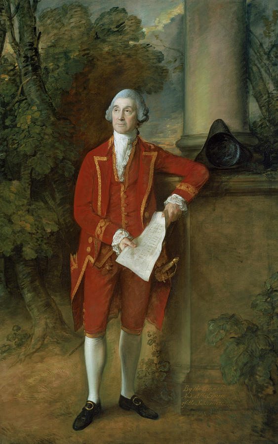 John Eld of Seighford Hall Stafford Painting by Thomas Gainsborough