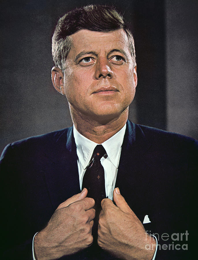 John F Kennedy Photograph by American School