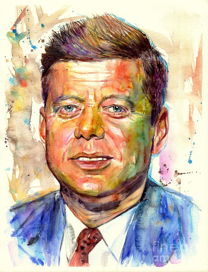 John Painting - John F. Kennedy painting by Suzann Sines