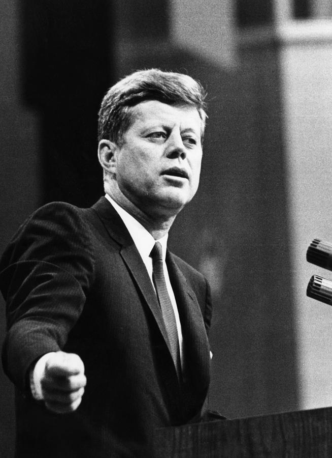 Politician Photograph - John F. Kennedy, Urges The Senate by Everett