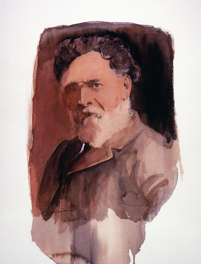 John Fannin portrait Painting by David Lloyd Glover