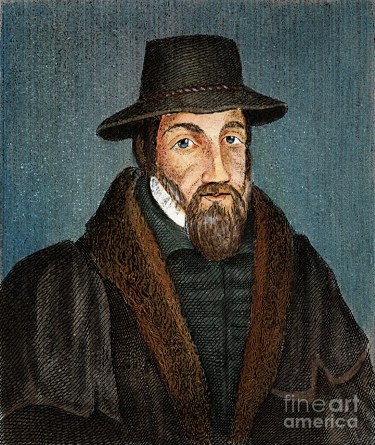 John Foxe, 1516-1587 Drawing by Granger