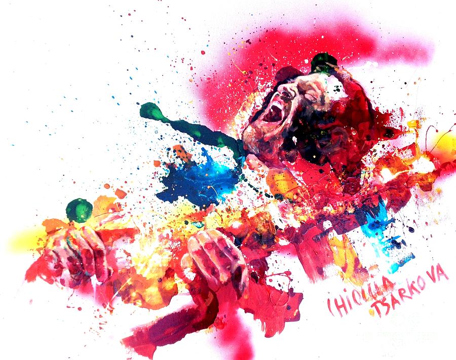 Music Painting - John Frusciante by Massimo Chioccia