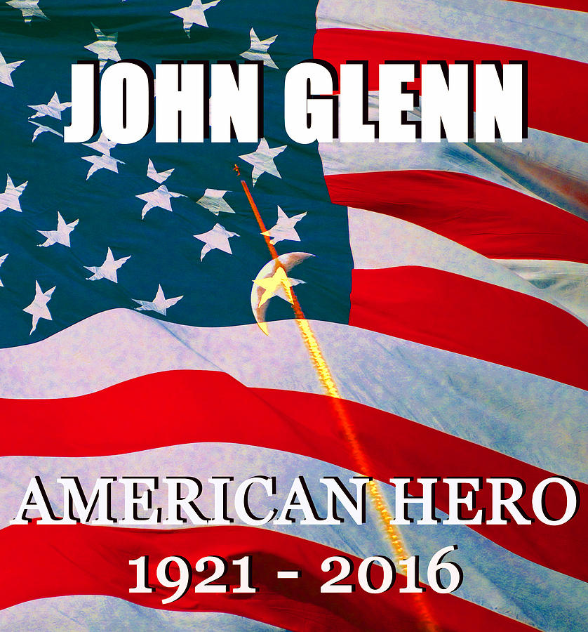John Glenn American Hero Photograph by David Lee Thompson