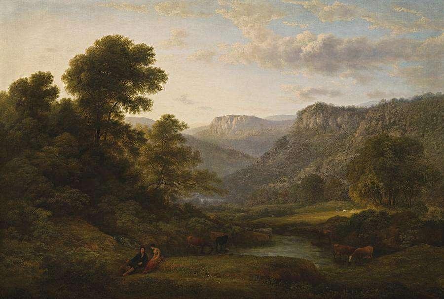 John Glover, View At Matlock, Derbyshire Painting by John Glover - Fine ...