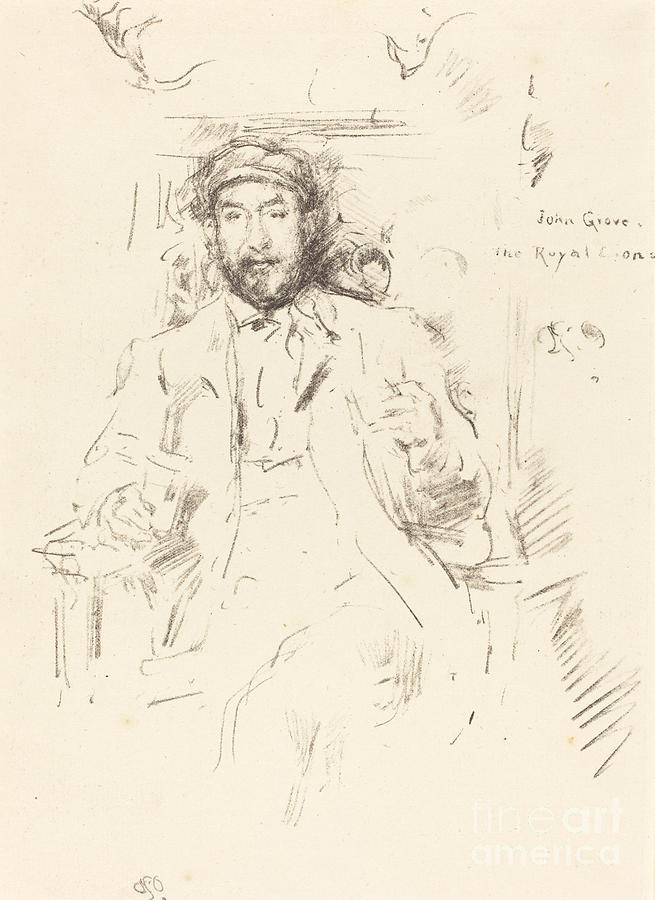 John Grove Drawing by James Mcneill Whistler