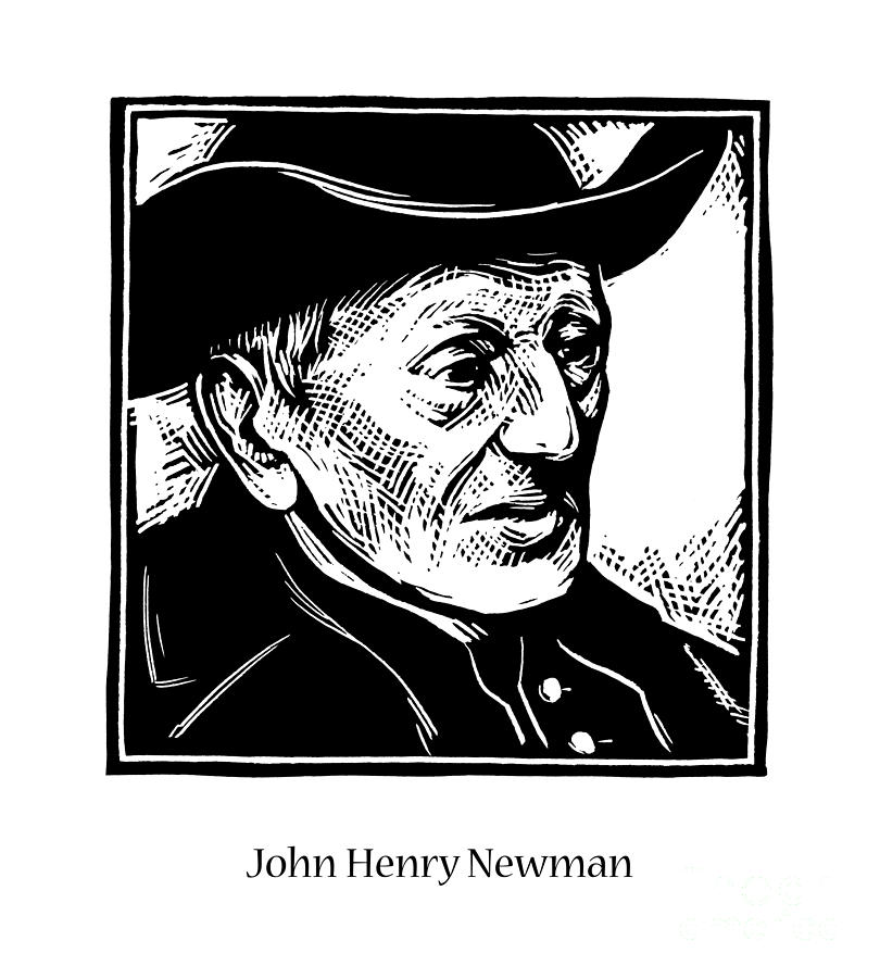 John Henry Newman - JLNEW Painting by Julie Lonneman