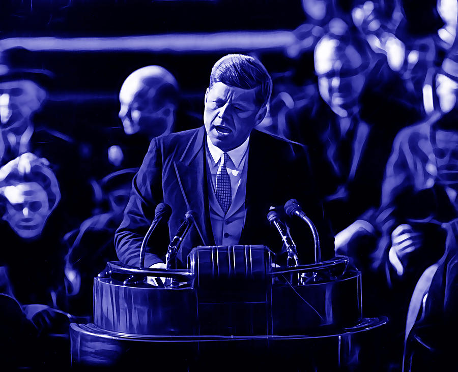 John Kennedy President Mixed Media by Marvin Blaine