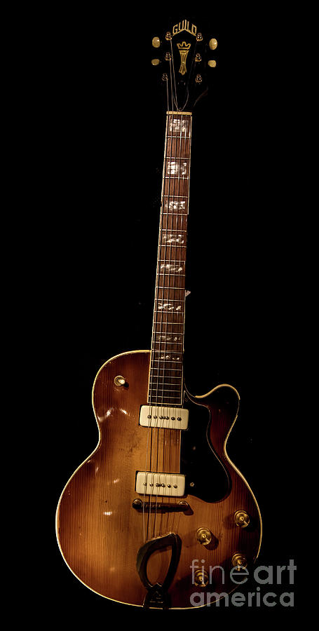 John Lee Hooker Guild Aristocrat M-75 Guitar Photograph by David  Oppenheimer - Pixels