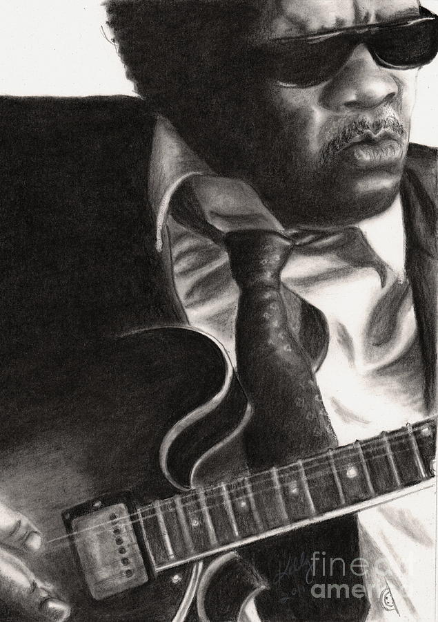 John Lee Hooker Drawing by Kathleen Kelly Thompson