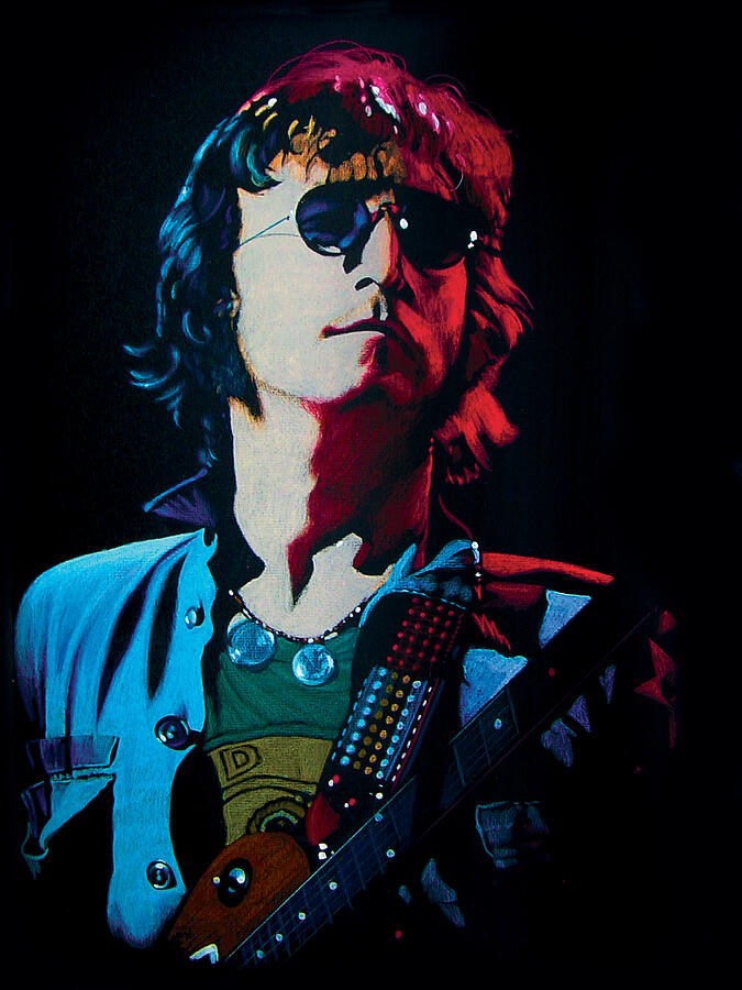 John Lennon Live in NYC Pastel by Robert Korhonen - Pixels