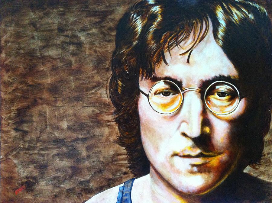 John Lennon Painting by David Rhys - Fine Art America