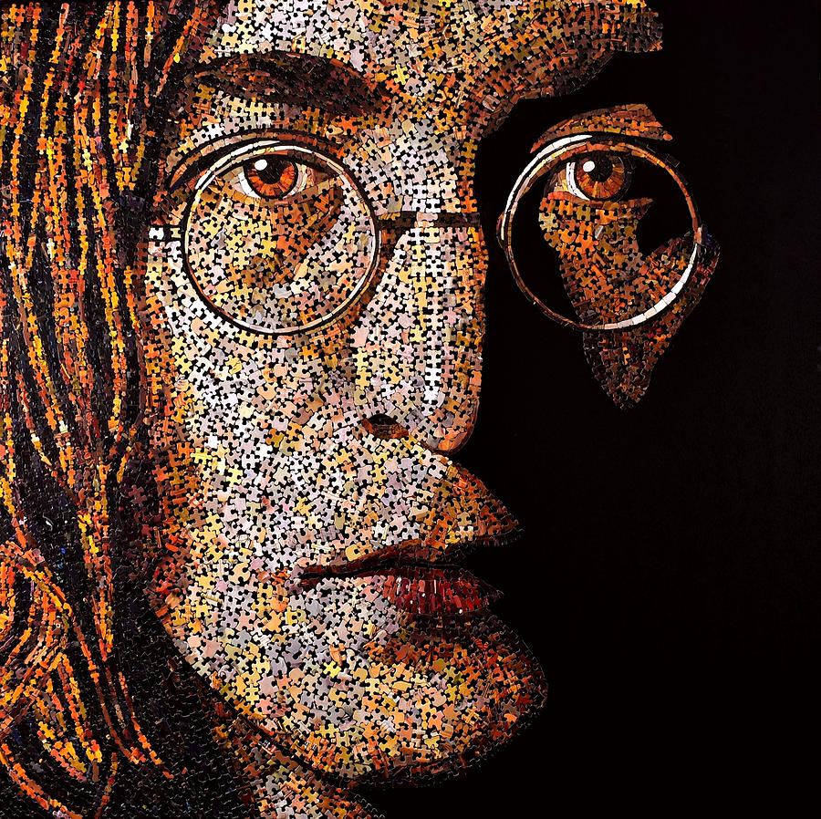 John Lennon Mixed Media by Doug Powell