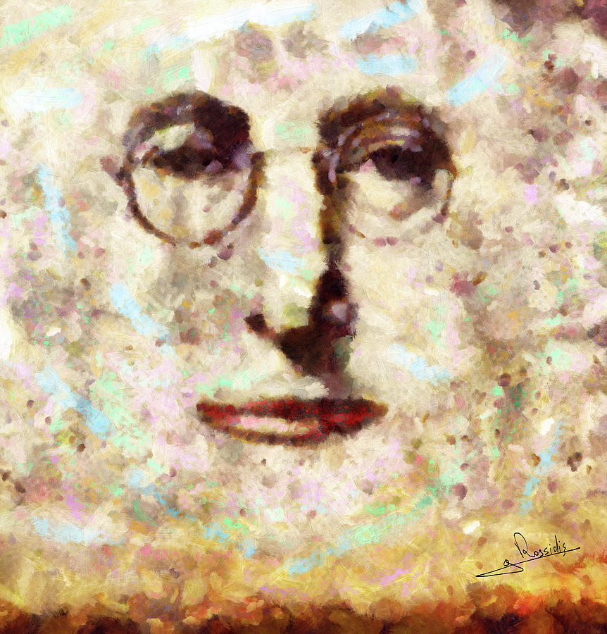 John Lennon Painting by George Rossidis