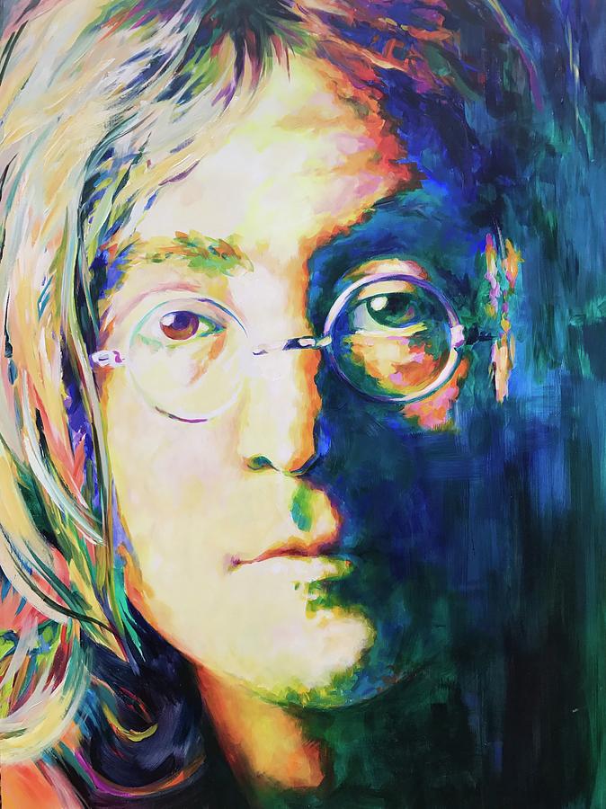 John Lennon Painting by Heather Bell - Pixels