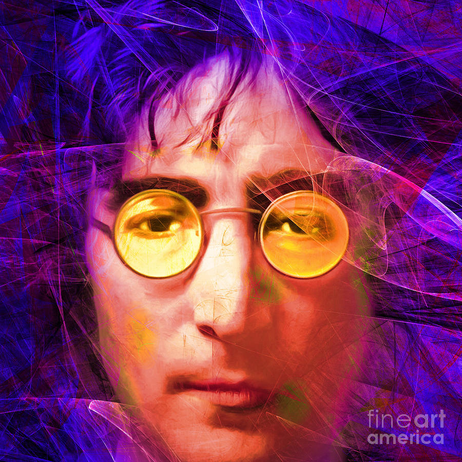 John Lennon Imagine 20160521 square v3 Photograph by Wingsdomain Art ...