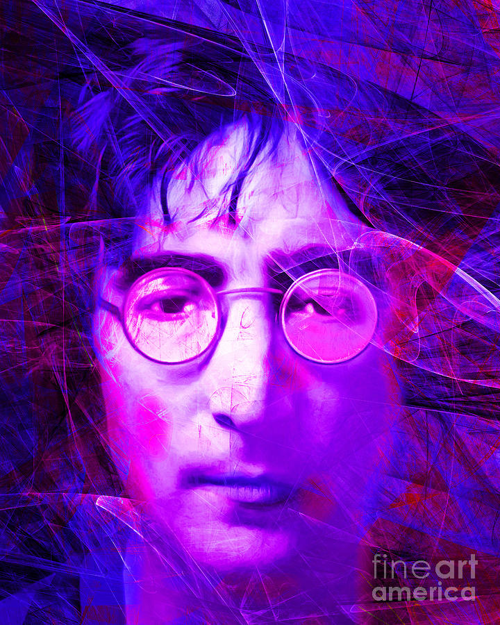 The Beatles Photograph - John Lennon Imagine 20160521 v2 by Wingsdomain Art and Photography