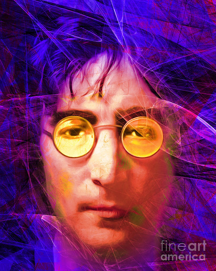 The Beatles Photograph - John Lennon Imagine 20160521 v3 by Wingsdomain Art and Photography
