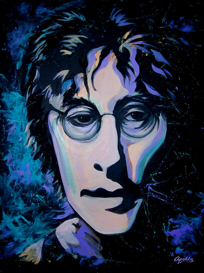 John Lennon - Imagine Painting by Apollo Environmental Artist