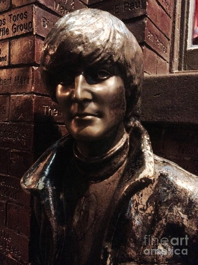 John Lennon In Bronze  Photograph by Joan-Violet Stretch