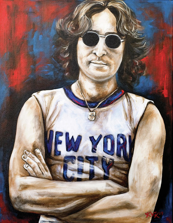 John Lennon Painting by Katia Von Kral