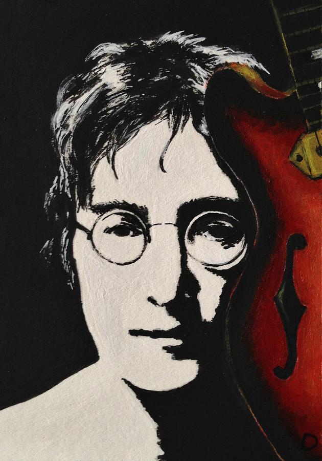 The Beatles Painting -  John Lennon by Yelena Day