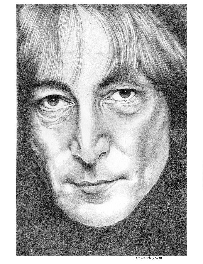 John Lennon Drawing by Louise Howarth