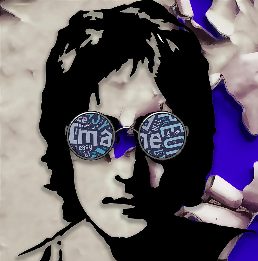 John Lennon Music Mixed Media by Marvin Blaine