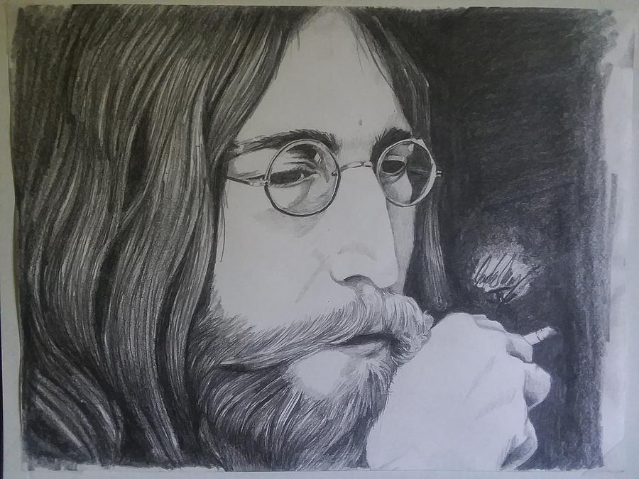 John Lennon Portrait Drawing by Jordan Murray - Pixels