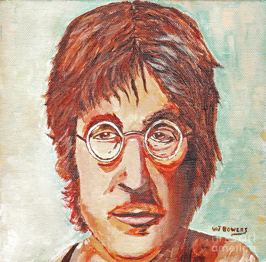 John Lennon portrait Painting by William Bowers