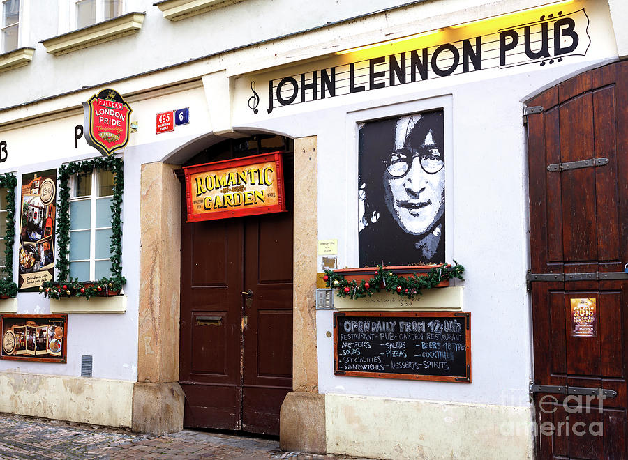 John Lennon Pub Prague Photograph by John Rizzuto
