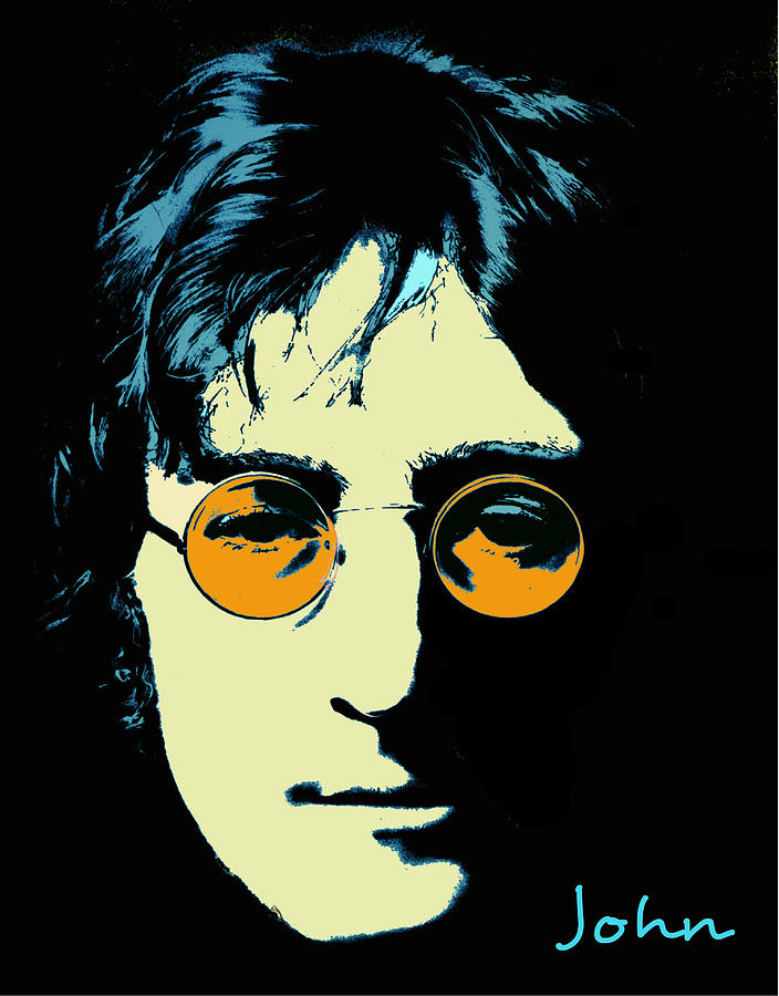 John Lennon Digital Art by Rumiana Nikolova