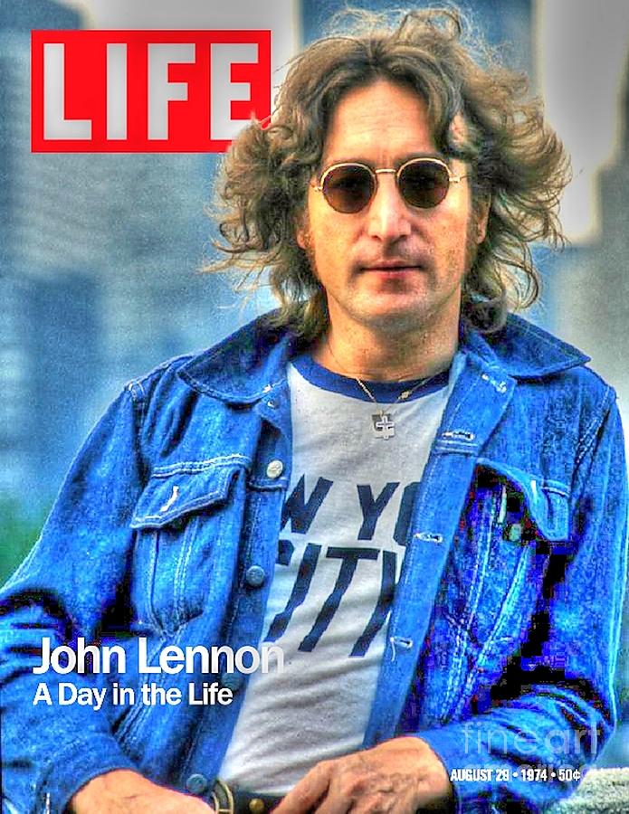 John Lennon Digital Art by Steven Parker