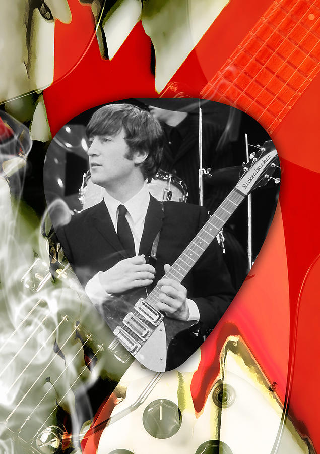 John Lennon The Beatles Mixed Media by Marvin Blaine
