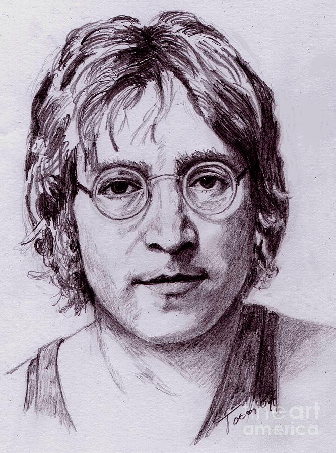 John Lennon Drawing by Toon De Zwart Fine Art America